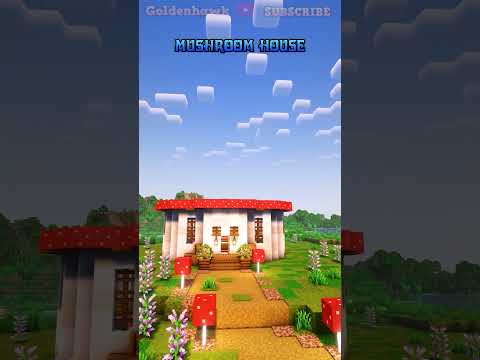 Minecraft Mushroom House Time-lapse #minecraft #buildhacks #minecraftbuilding