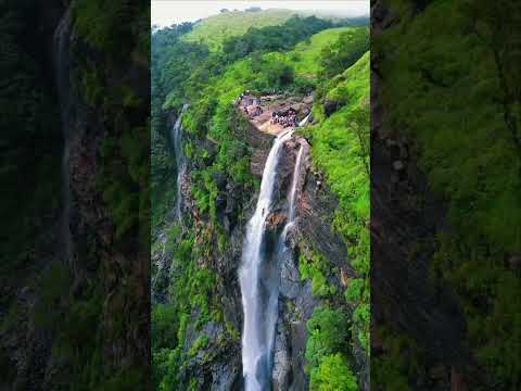 📍Bandaje waterfalls #viral #travel #nature #trending #karnataka #viralvideo