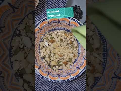 Overnight oats with nuts and  seeds