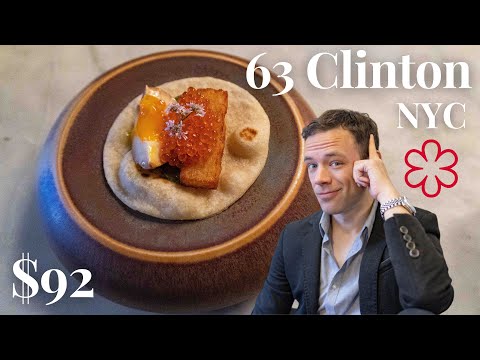 Eating at 63 Clinton. NYC. An Amazing $92 Michelin Starred Tasting Menu