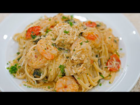 CAJUN Lump Crab & Shrimp Scampi