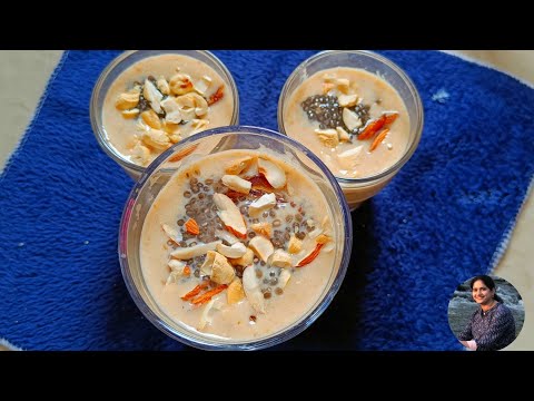 Oats Smoothie for Easy And quick Weight Loss//Oats Smoothie Receipe for dinner replacement diet.