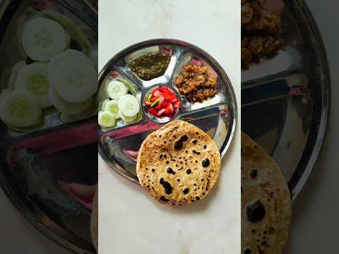 Daal K Parathe || Thali Recipe 🍱 #ytshortsindia #shortsvideo #viralvideo