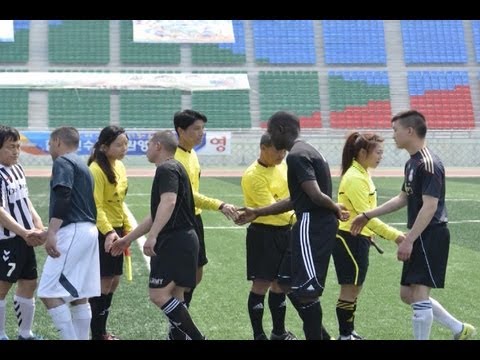 AFN Casey - Spotlight Korea - 2ID Soldiers and Civilians enjoy soccer together