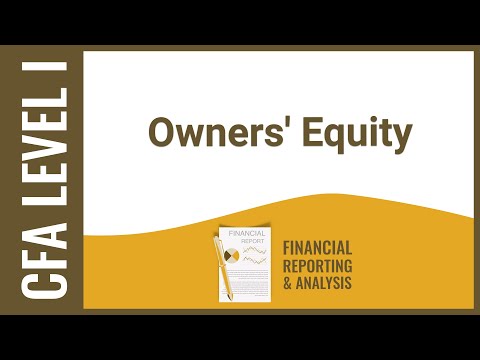 CFA Level I FRA - Owners' Equity