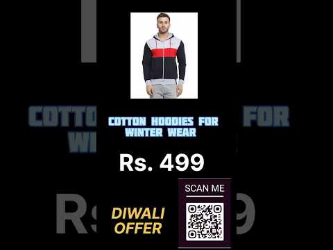 Affordable Cotton Hoodie For College Students #cottonclothes #hoodie #diwalioffer