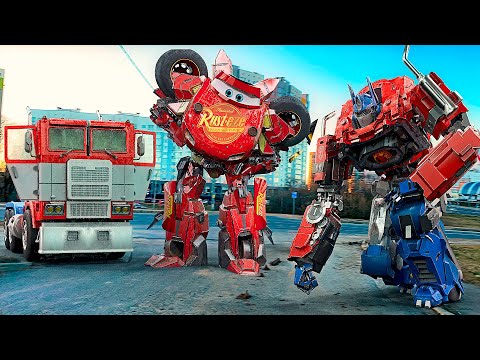 Lightning McQueen TRANSFORMER in Real Life