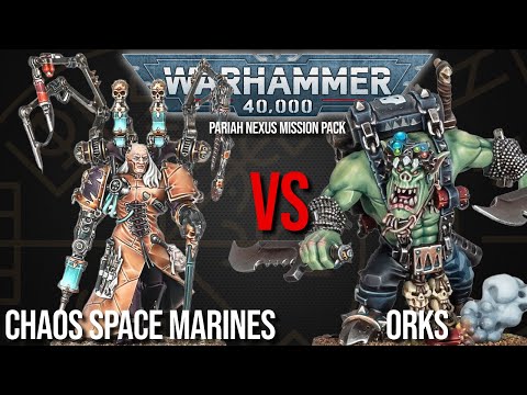 NEW DETACHMENTS - Chaos Space Marines Vs Orks - Warhammer 40k 10th Edition