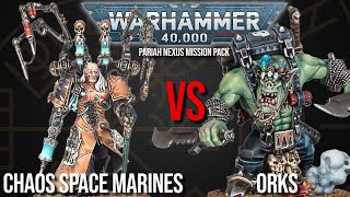 NEW DETACHMENTS - Chaos Space Marines Vs Orks - Warhammer 40k 10th Edition