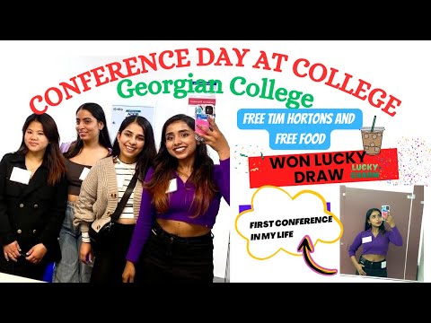 My first ever conference in Canada 🇨🇦 | What happens in Georgian college conference | Won gift 🎁