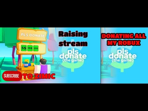 Playing Pls Donate (Donating/Raising Stream) Lets go robux pended doante if you like!!