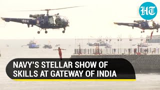 Ahead of Navy Day, marine commandos display spectacular skills at Gateway of India