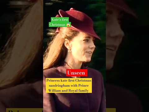 Princess kate First Christmas sandringham with Prince William & Royal family #shorts #katemiddleton