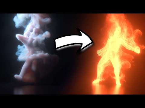 Smoke dude turns into fire while dancing