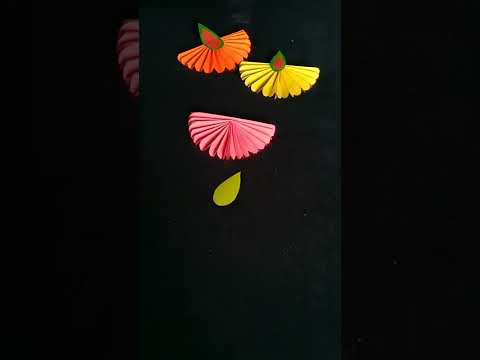 diwali special decoration diy paper diya  #diwalidecoration #youtubeshorts #homedecor #paper#viral..