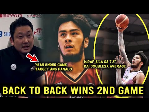 Hirap sila sa 7'3" na si KAI SOTTO! Back to Back Wins ang Target 2nd Game Koshigaya VS Shiga Lakes.