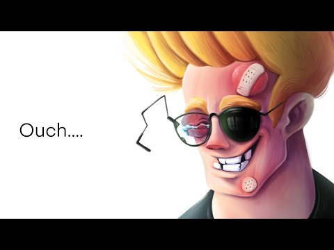 If Johnny Bravo asks a girl out in 2021, like the way he does | Procreate Illustration