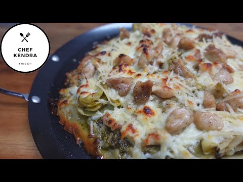 CHICKEN ARTICHOKE AND PESTO PIZZA!