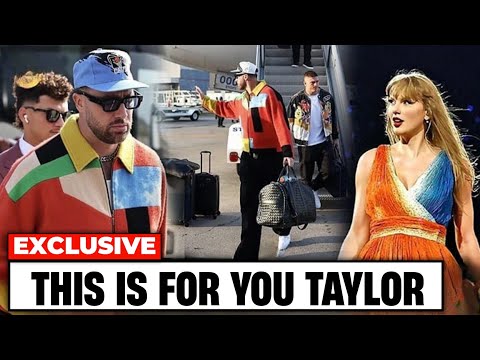 "Love You Taylor" Travis Kelce Pays Tribute to Taylor Swift by Wearing Eras Tour colors in Buffalo