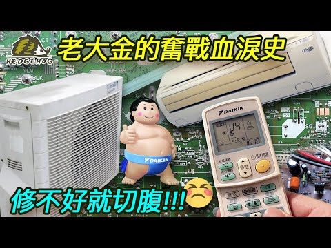 老大金的奮戰血淚史/The struggle of Daikin PCB repair【Hedgehog刺蝟幫】