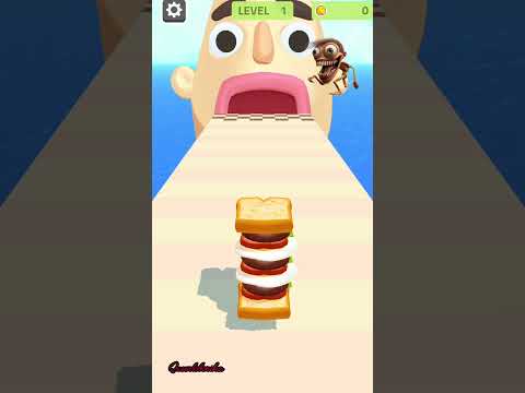 Sandwich runner  Level 1 🥪 Lakk#shorts#games #sanatandharma #funnygame @Queenlobonika