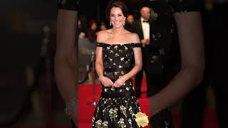 Kate Middleton Dazzles In Stunning Black Off Shouder Gown! #katemiddleton #kateandwilliam