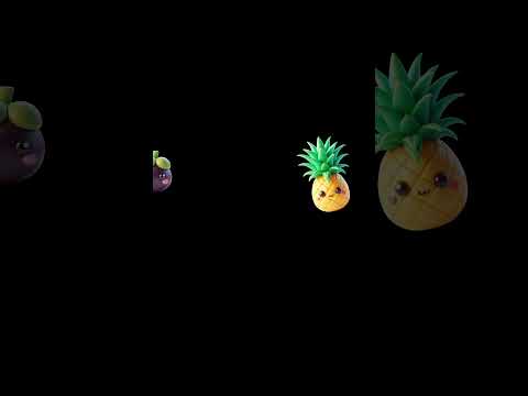 Funny Fruits Sensory Video Shorts #11 #highcontrast #BabySensory #babybraindevelopment #babysensory