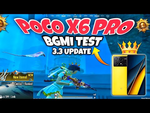 Poco x6 pro🔥 bgmi test after 3.3 update, new mood🔥