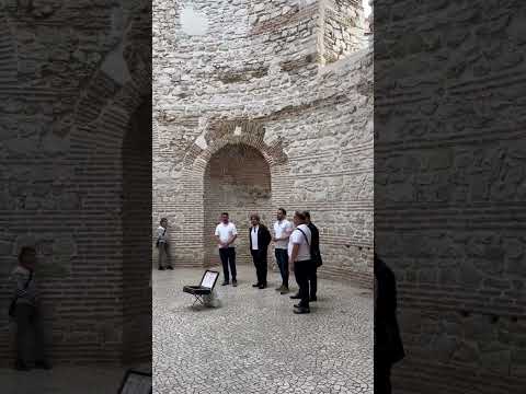 Perfect Acoustics in the Dome room of Diocletian's Palace, Split Croatia (4th Century AD) #shorts