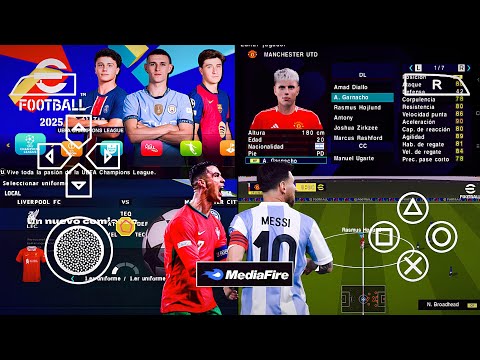 eFootball PES 2025 PPSSPP English Version Update Last Transfer New Minikits 24/25 Best Graphics