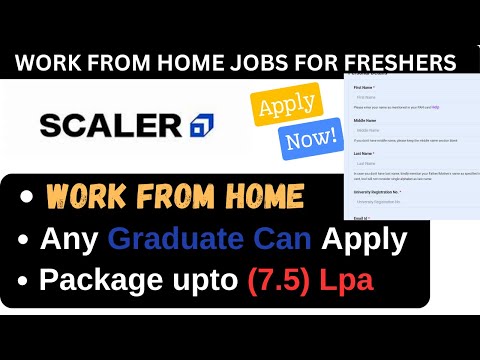 Scaler Work-from-Home Job Opportunities! | Remote Jobs 2024 | WFH jobs |