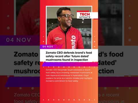 Zomato CEO DEFENDS Food Safety Record After Shocking Discovery! #shorts #trending #zomoto