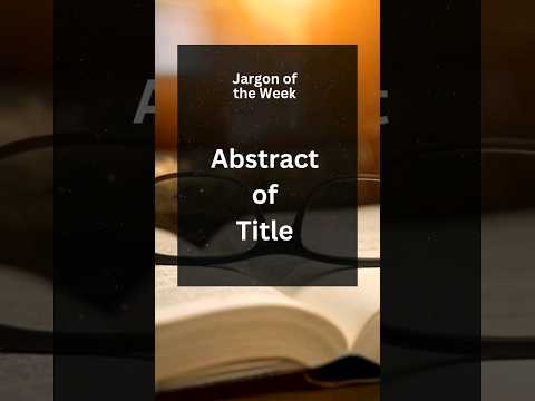 Abstract of Title #RealEstateTerm #AbstractOfTitle #PropertyLaw #HomeBuyingTips #RealEstateEducation