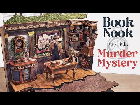 📚 Murder Mystery Train 📚 Book Nook Diorama (cutebee booknook dollhouse kit)