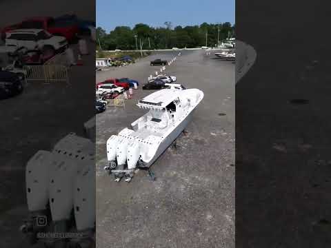 From Cybertruck to 368 Commander: A quick aerial tour of our marina in Brick. #ShoreClubBrick