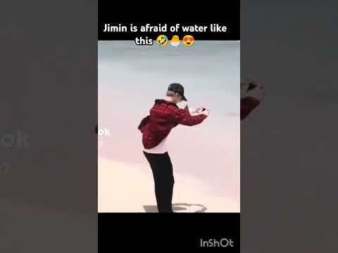 Jimin is 😂😅🐣afraid of water #2024shorts #2024#bts #btsshorts #btsarmy