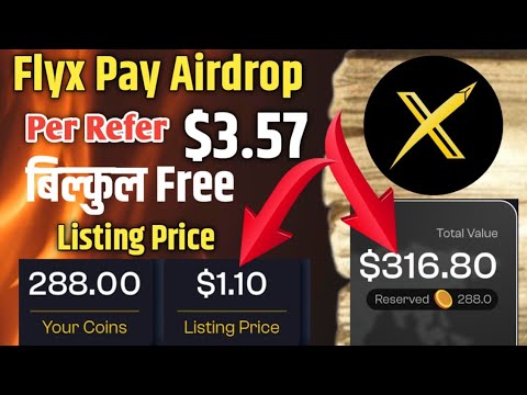 Flyx Coin Free Airdrop 2025 ! Flyx Coin full review 2025 ! Flyx Coin Withdrawal & Launch Date