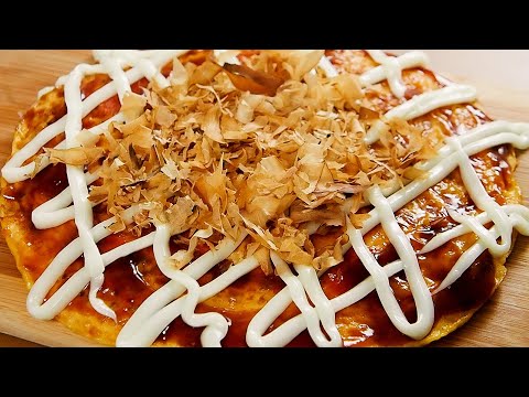 Simple okonomiyaki without flour :: Egg Okonomiyaki