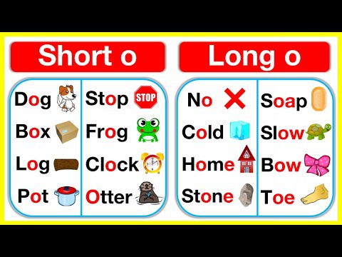 Vowel O rules 🤔 Short O & Long O vowel sounds | Learn with examples