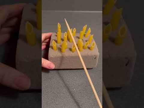 Repurpose your pasta #foam #pasta #skewer