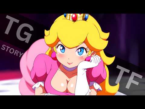 I transformed into Princess PEACH - Manga Dub Boutique [TG TF] Transgender Transformation Anime MTF