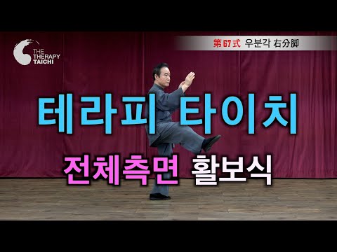 [전체측면활보식] 좁은 방에서도 할 수 있고, 앞만 보고 쉬운동작부터 하니 따라배우기 쉽고 TV시청도 가능하며, 좌우균형을 갖춘 《테라피 타이치(치유태극권)》을 함께 해 보세요!