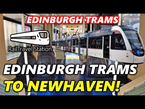 EDINBURGH TRAMS TO NEWHAVEN EXTENSION FULL TRAM RIDE! 🇬🇧🚊 Edinburgh Trams St Andrew Square→Newhaven