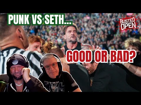 Reaction to CM Punk-Seth Rollins Brawl & 'Monday Night RAW' on Netflix Match | Busted Open