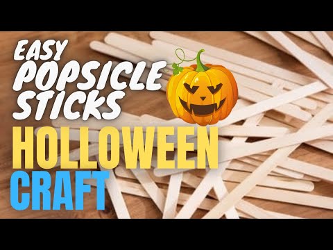 Halloween Crafts Ideas for Kids | Easy Popsicle Sticks Crafts