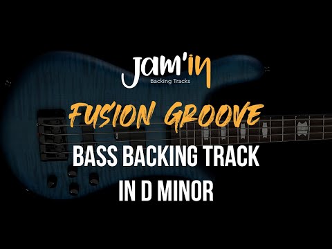 Fusion Groove Bass Backing Track in D Minor