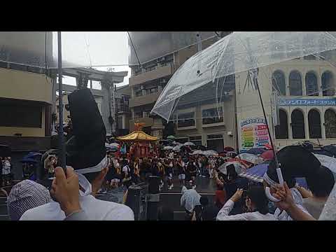 令和6年 長崎くんち お下り 諏訪神社下  神輿守 もりこみ ☂️