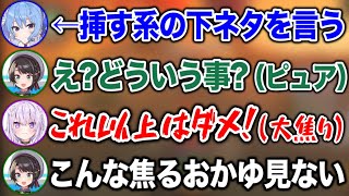 すいせいの下ネタを秒で察するおかゆと、全然理解できないスバル【ホロライブ切り抜き/大空スバル/猫又おかゆ/星街すいせい】