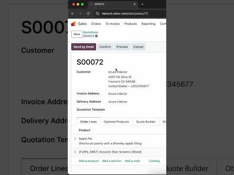 Discover Odoo 18: Effortless Quotation Creation in Odoo! 💼