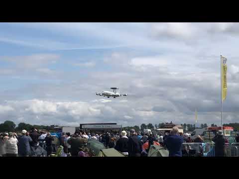 RIAT 2019 - E-3A AWACS NATO Arrival